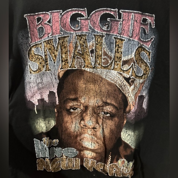Men’s Black Biggie Graphic T-Shirt - Picture 4 of 4